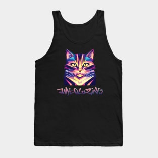 Ameowzing Cosmic Alien Cat Pun Tank Top